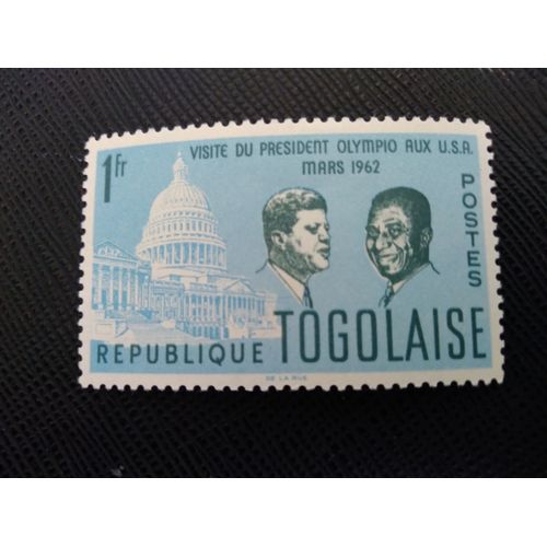 Timbre Togo Yt 366 Visite D'état De Sylvanus Olympio Aux États-Unis 1962 (060309 )*