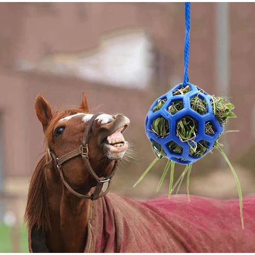 Balle À Friandises Et Distributeur De Foin Pour Chevaux Et Chèvres - Jouet Interactif À Suspendre Pour Stimuler L'esprit