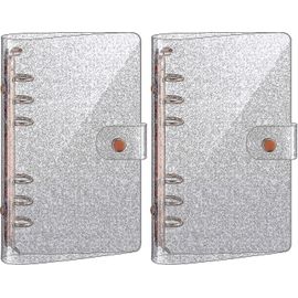 Couverture De Classeur A6 En Pvc À 6 Anneaux - Couverture Souple Or Rose, Durable, Imperméable Et Portable Pour Le Bureau Et L'école