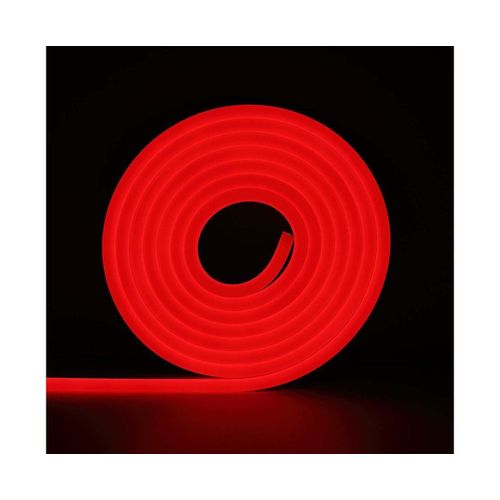 Bande Lumineuse Led Fluo Flexible 3m Rouge, 360 Led, Résistante À L'eau, Design Flexible, Alimentation Usb, Usage Intérieur/Extérieur