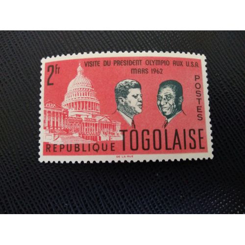 Timbre Togo Yt 367 Visite D'état De Sylvanus Olympio Aux États-Unis 1962 (060309 )*