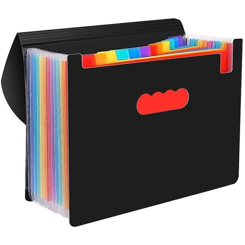Classeur Accordéon À 13 Poches Pour Documents De Format Lettre - Solution De Rangement Durable, Colorée Et Multifonctionnelle