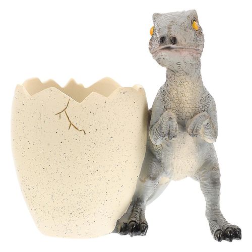 Pot À Crayons En Résine En Forme D'?uf De Dinosaure Pour La Maison, L'école Et Le Bureau ¿ Rangement Durable, Stable Et Multifonctionnel
