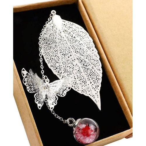 Marque-Page En Métal Avec Pendentif Papillon 3d - Cadeau Unique Pour Les Amoureux Des Livres, Noël, Thanksgiving Et Les Occasions Spéciales