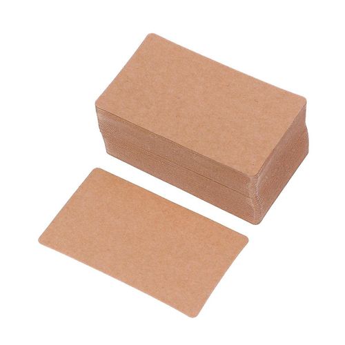100 cartes blanches recto verso vierges pour notes, étiquettes et marque-places