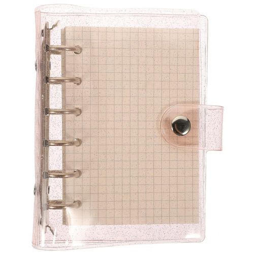 Bloc-Notes Rose Premium À Feuilles Mobiles Avec 45 Feuilles De Recharge, Couverture En Pvc, Design Compact Pour Écrire Et Organiser