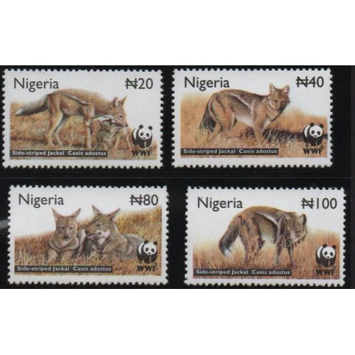 Nigeria Timbres Animaux Le Chacal 2003