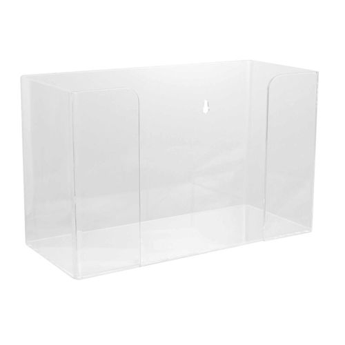 Boîte De Rangement Transparente En Acrylique Pour Gants Jetables - Fixation Murale, Facile À Nettoyer, Organise Les Gants Et Les Mouchoirs