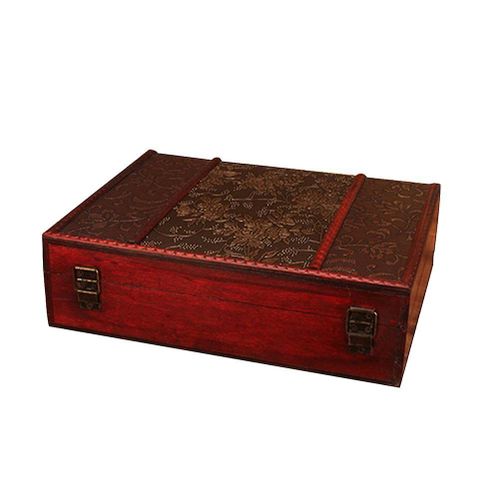 Boîte De Rangement Vintage Polyvalente Pour L'organisation De La Maison - Bois De Qualité Supérieure, Design Pliable, Idéale Pour Les Livres, Les Collations Et Plus Encore