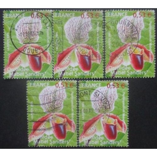 France N°3763 X 5 Oblitéré