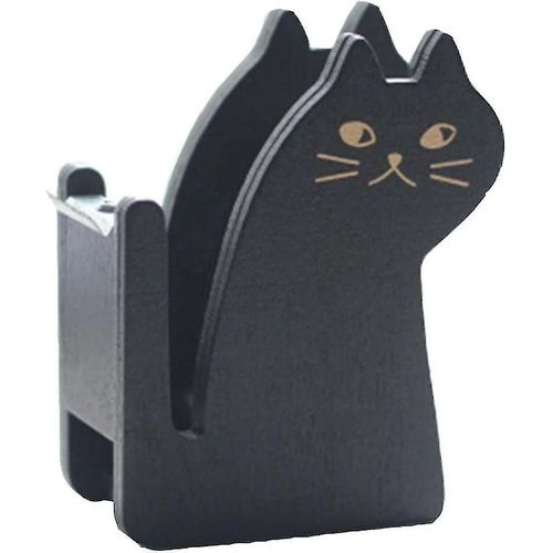 1 Bobine De Ruban Adhésif Coupe-Papier Avec Support En Bois Pour Rangement Et Distributeur De Ruban Washi - Organiseur De Bureau
