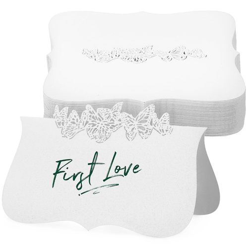 Marque-places élégants sur le thème des papillons - 50 marque-places irisés pour mariages, anniversaires et événements spéciaux