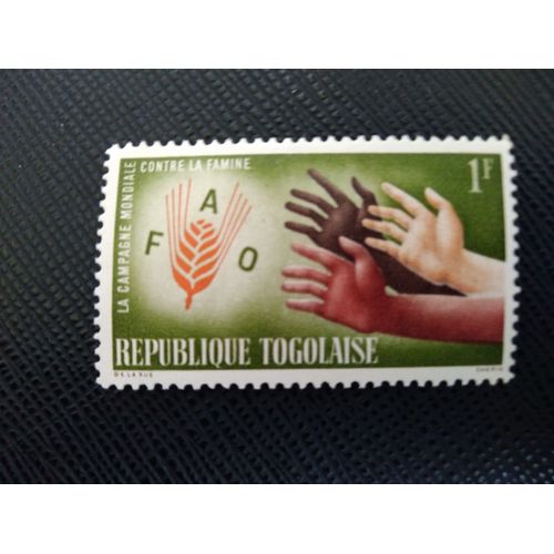 Timbre Togo Yt 378 Campagne Contre La Faim 1963 (060309 )*