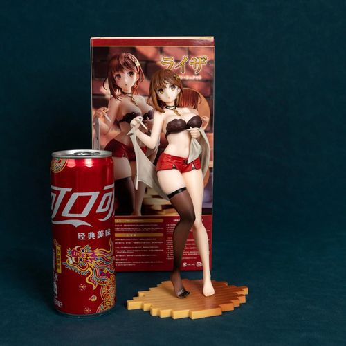 Pop39643-Reisalin Stout--22cm Japanese Game Atelier Ryza Reisalin Stout Figurines Sexy Action Figure Filles Femmes Solide Figurines Collection Ornement Cadeaux