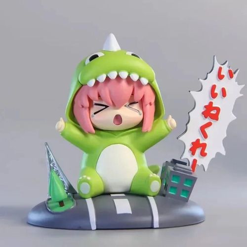 Pop39618-Dinosaure Bocchi Gree--10cm Bocchi The Rock Gotoh Hitori Q Version Dinosaure Costume Figurine Ornement Pvc Modèle Collection Cadeau Bureau Gk