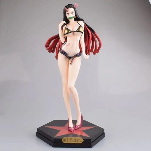 Pop39605-Kamado Nezuko--34cm Demon Slayer Kamado Nezuko Figurines Sexy Action Figure Filles Édition Spéciale 1/8 Artfx J Femmes Solid Figures Collection
