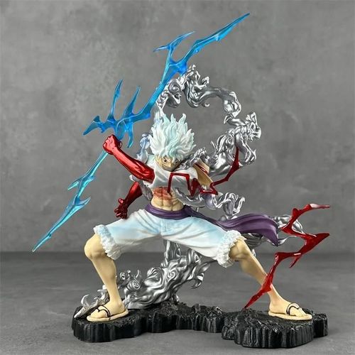 Pop39588-A - Statue One Piece De 23,5 Cm, Modèle Luffy, Accroche-Toi À Lightning Gear, Le Cinquième Dieu Du Soleil Nika, Figurine D'action, Collection, Ornement, Cadeaux