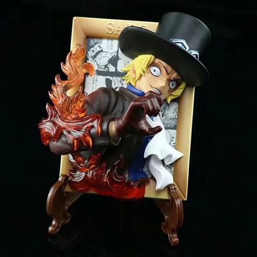 Pop39536-B - Figurine One Piece Monkey D. Luffy Sabo Portgas D. Ace, 12 Cm, Décoration De Châssis De Voiture, Réfrigérateur, Modèle En Pvc