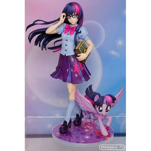 Pop39914-Twilight Sparkle--Mon Petit Poney Bishoujo Statue Twilight Sparkle Pinkie Pie Fluttershy Anime Girl Pvc Action Figure Toy Collection Modèle Poupée