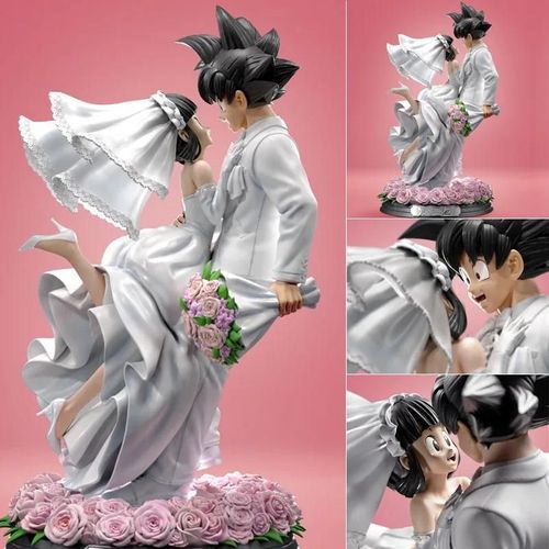 Pop39908--Dragon Ball Z Dbz Figure Son Goku Chichi Poupée De Mariage Love Is Eternal Anime Pvc Action Figure Jouet Collection Adulte Modèle Poupée