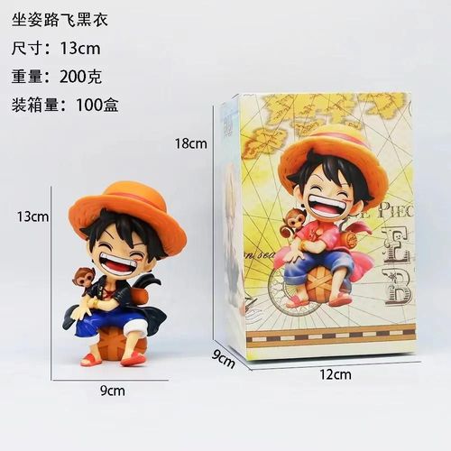 Pop39524-B2 - Figurine One Piece Monkey D. Luffy Roronoa Zoro Sanji, 13 Cm, Modèle Réduit En Pvc, Jouet De Collection Pour Garçon, Ornement, Cadeaux Gk