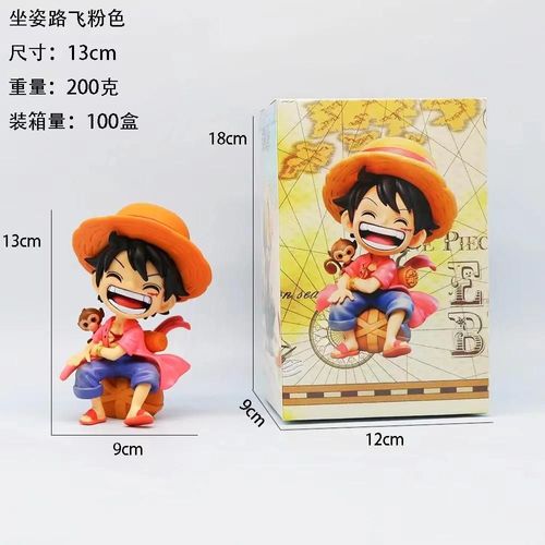 Pop39524-B3 - Figurine One Piece Monkey D. Luffy Roronoa Zoro Sanji, 13 Cm, Modèle Réduit En Pvc, Jouet De Collection Pour Garçon, Ornement, Cadeaux Gk