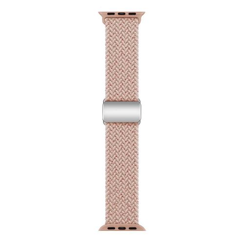 Boucle Magnétique Respirante En Nylon Tressé Pour Montre Apple Watch Iwatch 9s10-Boucle Magnétique Tressée Apple - Rose Étoilé - (1/2/3 Génération 42 Mm) / 44/45/46/49 Mm Universelle