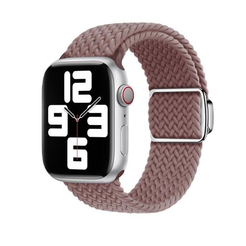 Boucle Magnétique Respirante En Nylon Tressé Pour Montre Apple Watch Iwatch 9s10-Boucle Magnétique Tressée Apple - Violet Fumé - (1/2/3 Génération 42 Mm) / 44/45/46/49 Mm Universelle