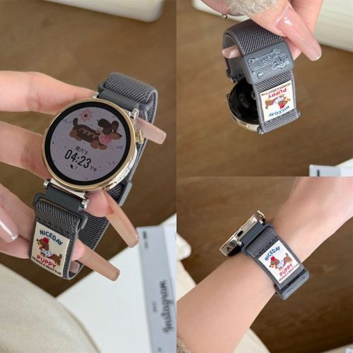 Teckel Mignon Adapté Au Bracelet De Montre Huawei Gt5/4 Gt3pro Boucle Magnétique Unie Watch2 Graffiti Pro-Teckel Graffiti - Gris - Compatible Avec [Huawei Gt2 (42 Mm)] 20 Mm