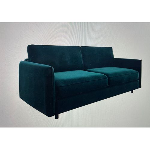160 Cm-Canape Convertible Matelas 160cm-Bleu Paon-1tovco160blp_1