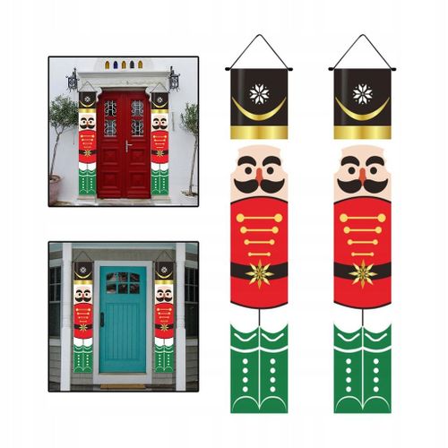 Bannière de Noël, décoration de véranda de vacances, décoration de Noël, style C
