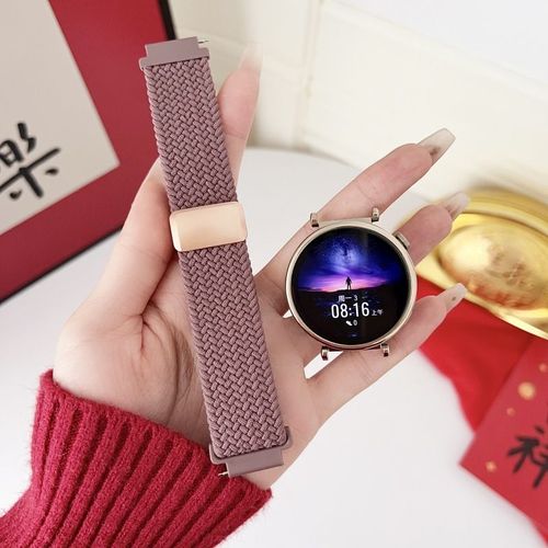 Boucle Magnétique Portable Universelle Transfrontalière En Nylon Tissé Limité Adaptée Au Bracelet De Montre Huawei Gt4/5 20 22 18 Mm-Fumée Violette - Compatible Avec La [Huawei Watch 4 (46 Mm)] 22 M