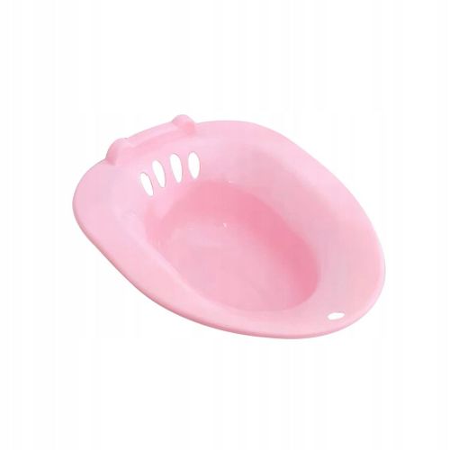 Siège de toilette, lavabo, femme assise dans une baignoire avec cuvette profonde, hanche, baignoire, solide, rose