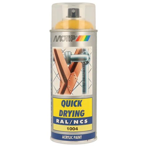 Peinture jaune dore brillant RAL1004 400ml