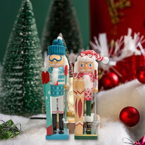 2 Pièces Casse-Noisette Décoratif De Noël 38 Cm Pour Étagères De Table Pour Thanksgiving