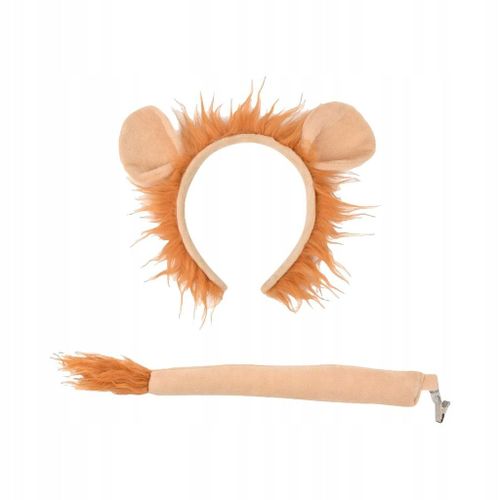 Costume De Lion Animal, Queue De Lion, Oreilles, Bandeau Pour Bal Masqué Pour Enfants
