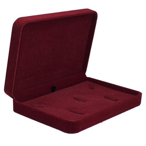 Coffret À Bijoux En Bois Et Velours, Organiseur De Rangement Pour Bijoux, Vin Rouge