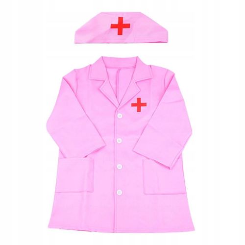 Costume Uniforme De Médecin Et D'infirmière Pour Filles, Rose