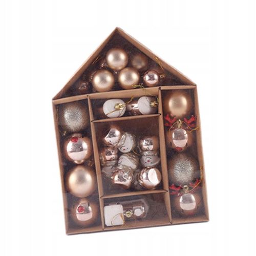 Boules de Noël décoratives pour sapin de Noël, coffret de train à champagne saisonnier
