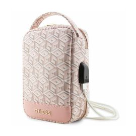 Sacoche de voyage avec port USB Modèle G Cube Guess Rose