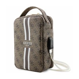 Sacoche de voyage avec port USB Modèle Stripe 4G Guess Marron