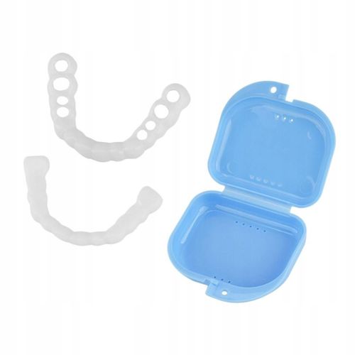 Étui En Plastique Pour Appareils Dentaires, Boîte De Rangement Pour Appareils Dentaires, Bleu 02 