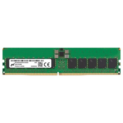 Micron - DDR5 - module - 32 Go - DIMM 288 broches - 6400 MHz / PC5-51200 - CL52 - 1.1 V - mémoire enregistré - ECC - vert