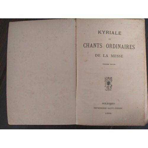 Kyriale Ou Chants Ordinaires De La Messe Solesmes