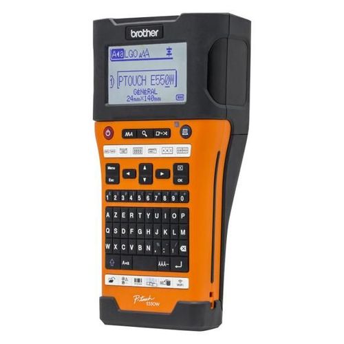 Brother P-Touch PT-E550WVP - Étiqueteuse - Noir et blanc - transfert thermique - Rouleau (2,4 cm) - 180 x 180 ppp - jusqu'à 30 mm/sec - USB 2.0, Wi-Fi(n) - outil de coupe - impression par 7...