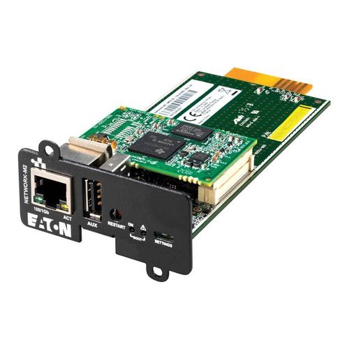 Eaton Cybersecure Gigabit NETWORK-M2 Card for UPS and PDU, UL 2900-1 and IEC 62443-4-2 Certified - Carte de supervision distante - Gigabit Ethernet x 1 - pour 5P 1500 RACKMOUNT