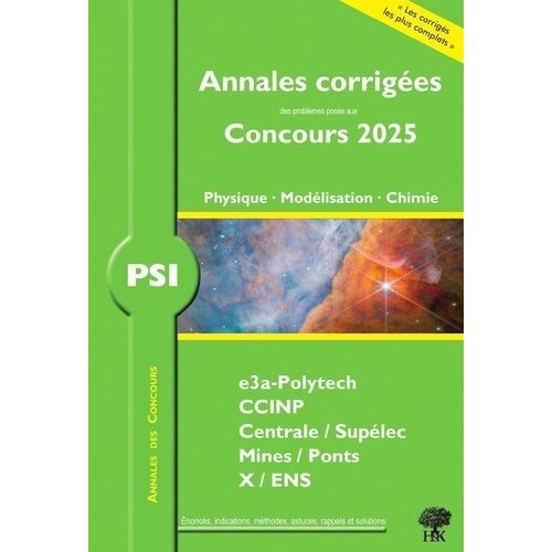 Physique, Modélisation, Chimie Psi