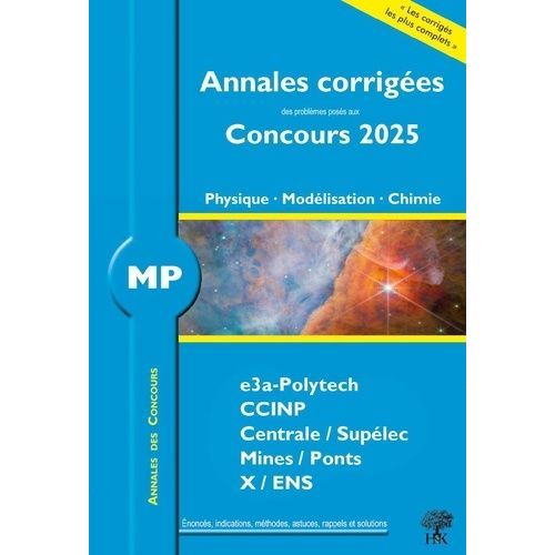 Physique, Modélisation, Chimie Mp