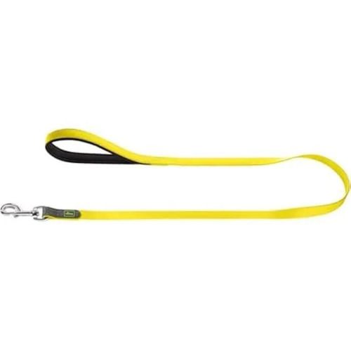 Laisse Pour Chien - Hunter - Commodité - 120 Cm - Jaune Fluo - Néoprène Confortable