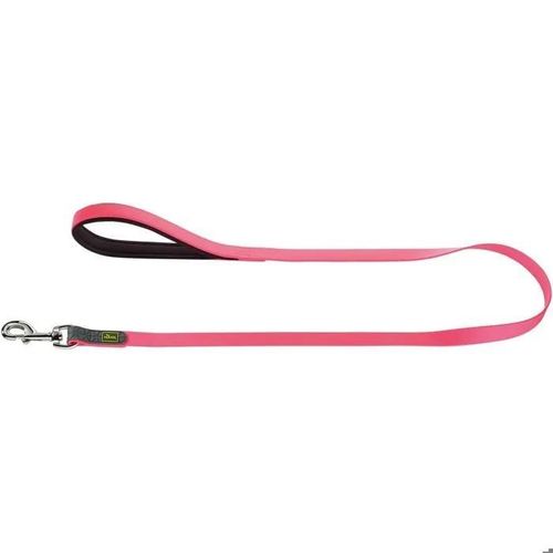 Laisse Pour Chien - Hunter - Convenience - Rose Fluo - Multi-Positions - Plastique